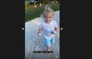 Wozniacki's daughter Olivia enjoys her experience on the golf course (Image via Instagram).